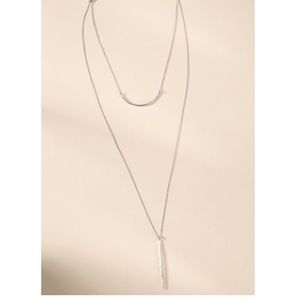 Stella & Dot Kari Layered Necklace - Silver
